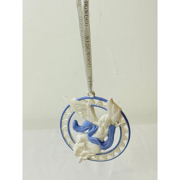 Vtg Wedgwood Jasperware Angel Ornament Angels Collection - Picture 4 of 4